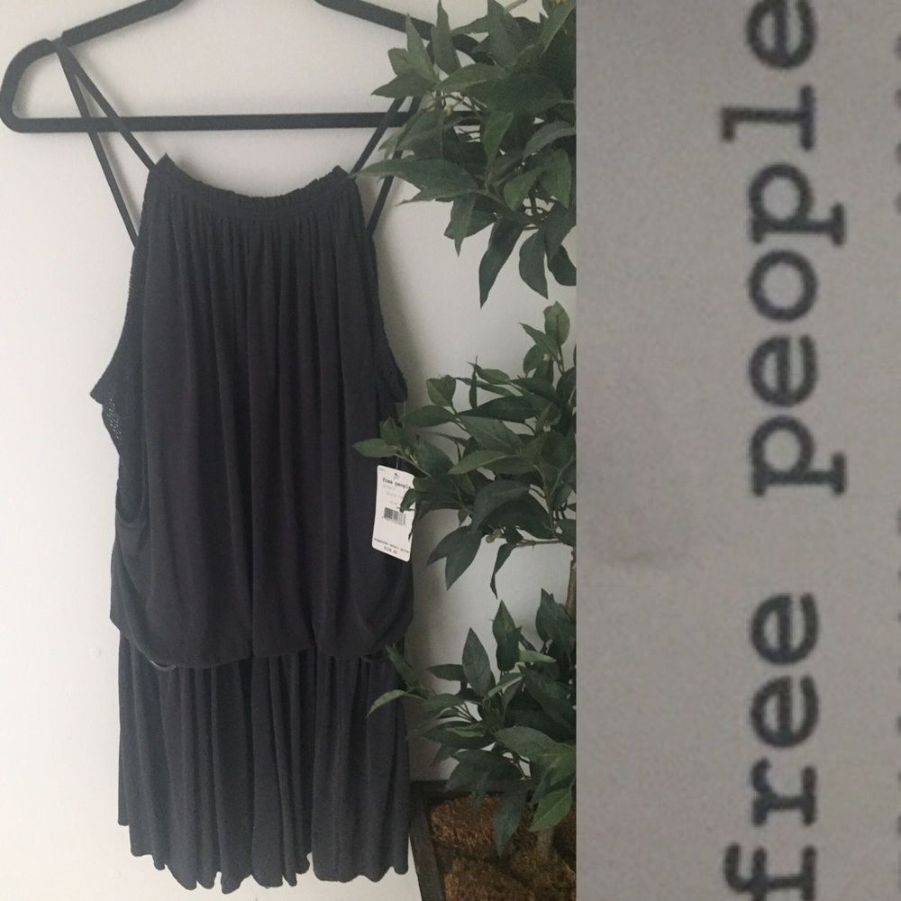 NWT Soft Black Free People mini dress